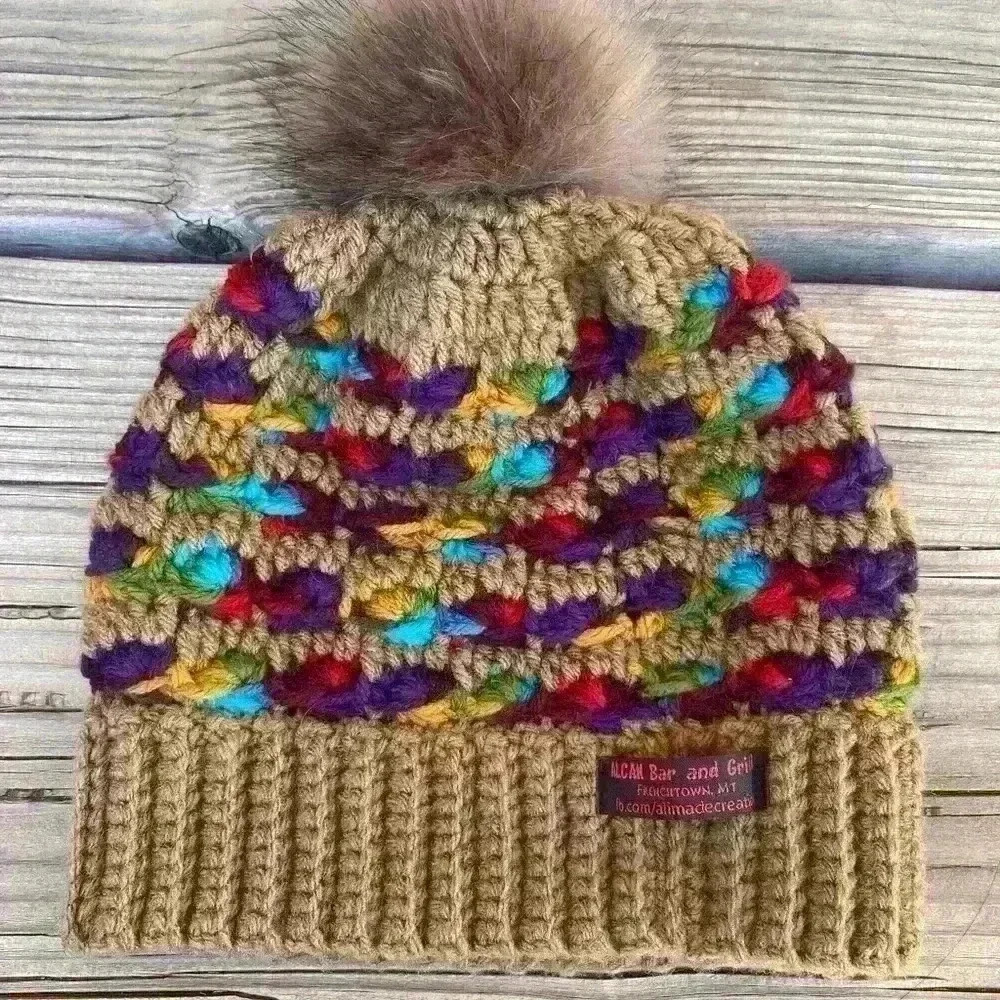 Cable knit beanie
